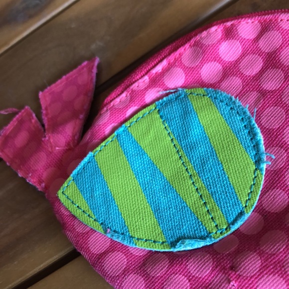 Thirty one brand Patchwork Bird/Mini ZipTop Coin purse with Clip - Picture 3 of 7